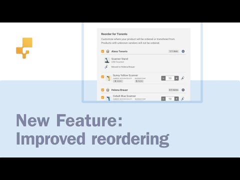 New Feature: Improved Reordering