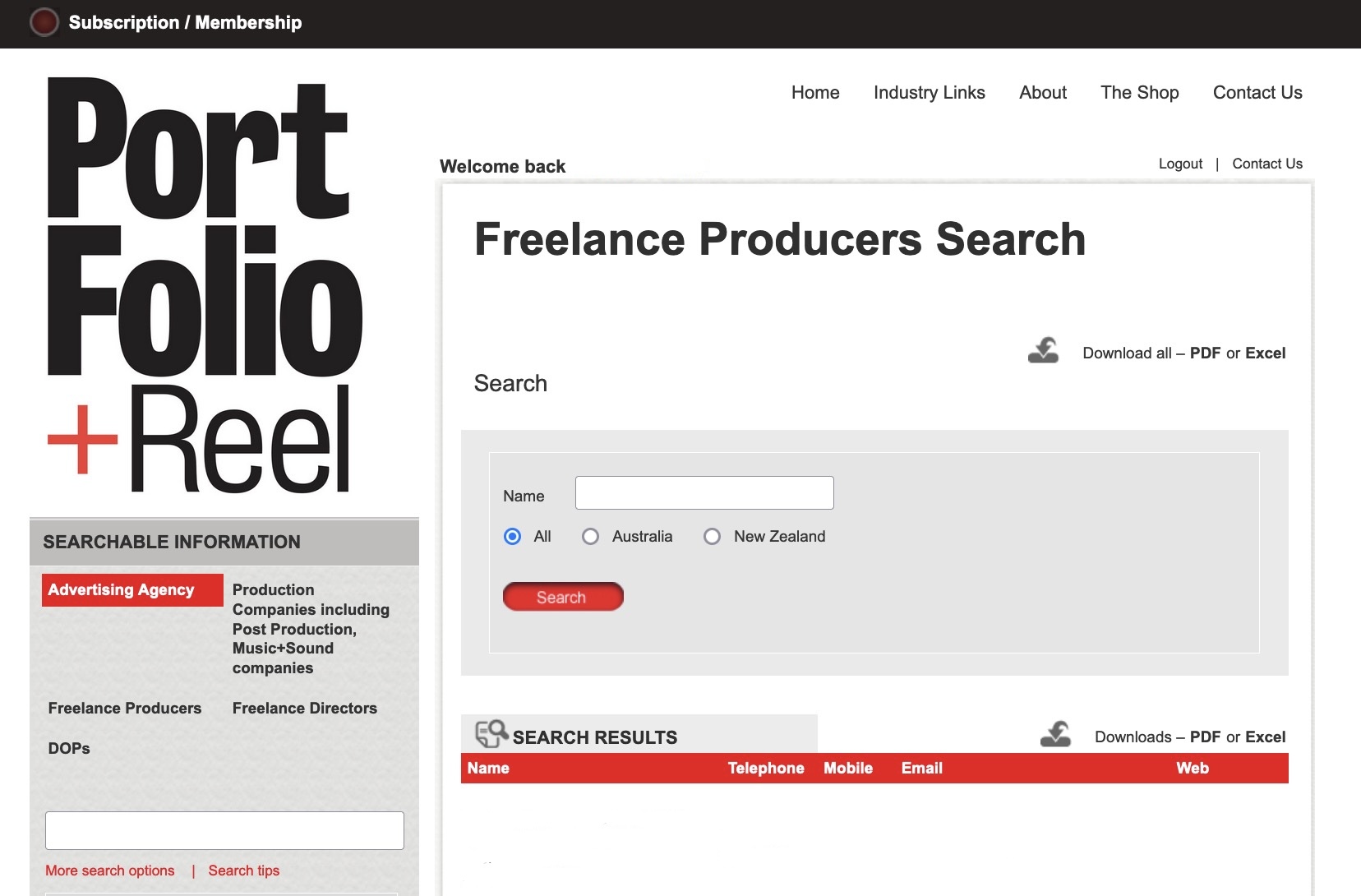 Attention freelance producers and directors: Get a FREE listing on Portfolio & Reel’s online directory